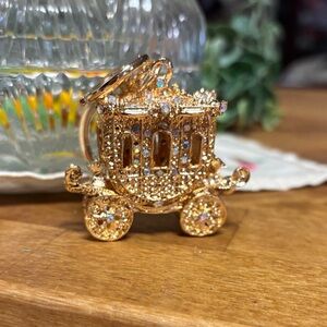 Gold Carriage Keychain